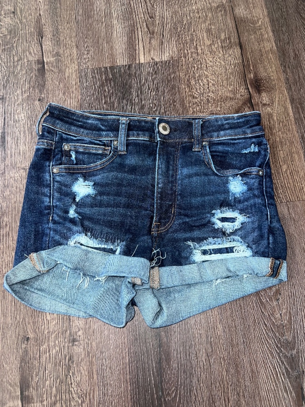 American eagle hi rise shorts
